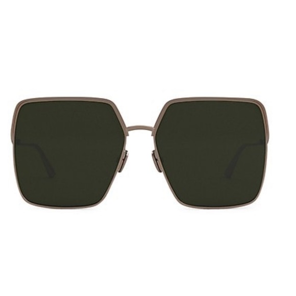 DIOR
EverDior SU Oversized Matte Rose Gold/Green Square Metal Sunglasses - Picture 2 of 5
